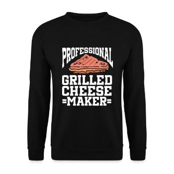Cheese Making Cheese Lover - Unisex Pullover - Schwarz - Vorne - Alina (178cm) & Michal (187cm)