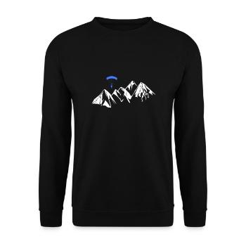 Paragleiten Gleitschirm - Unisex Pullover - Schwarz - Vorne - Alina (178cm) & Michal (187cm)
