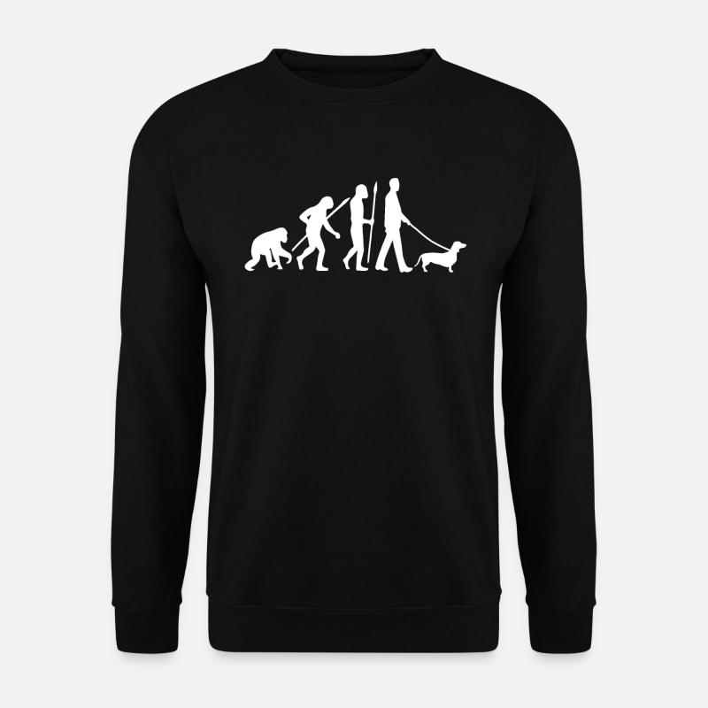 Teckel Evolution - Sweat-shirt Unisexe - noir