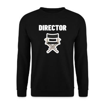 Réalisateur Directeur Film Vidéo Réalisateur Cadeau - Sweat-shirt Unisexe - noir - Devant - Alina (178cm) & Michal (187cm)
