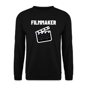 Filmmaker Videographer Filmmaker Cinema TV Gift - Unisex Sweatshirt - black - Front - Alina (178cm) & Michal (187cm)