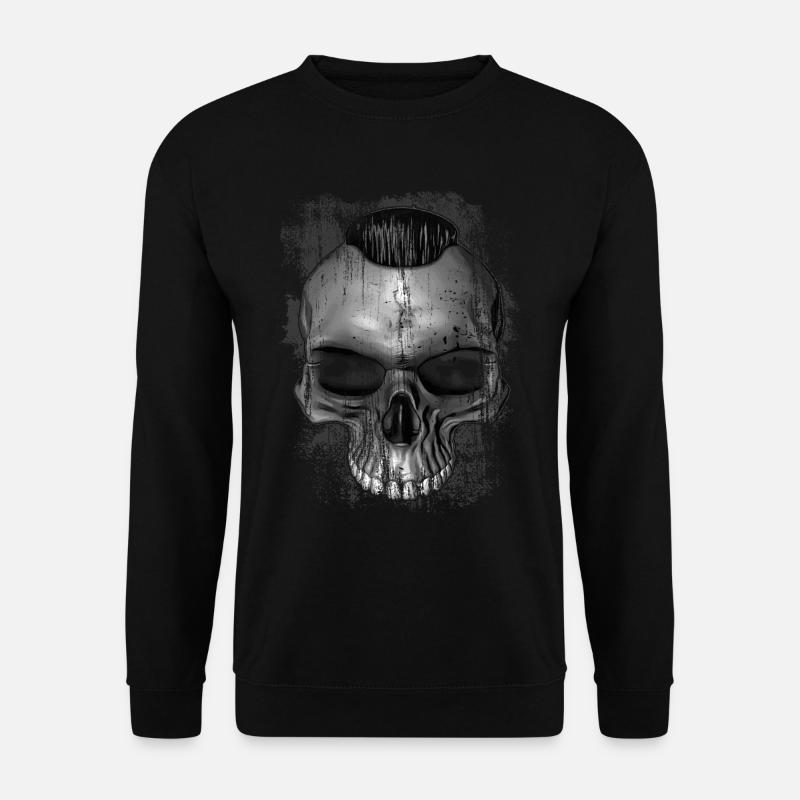 rock'n'roll skull - Unisex Pullover - Schwarz