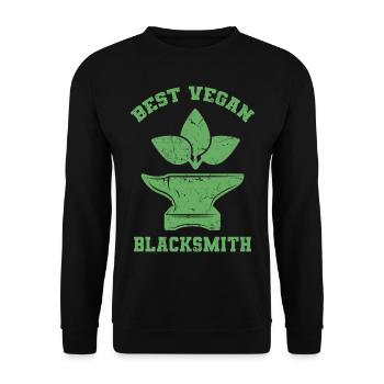 Blacksmith - Unisex Sweatshirt - black - Front - Alina (178cm) & Michal (187cm)