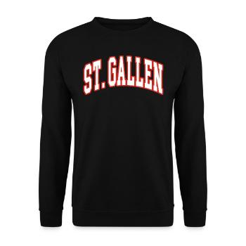 Saint-Gall - Sweat-shirt Unisexe - noir - Devant - Alina (178cm) & Michal (187cm)