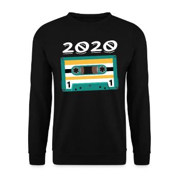 Cassette 2020 Vintage Anniversary 2020 - Unisex Sweatshirt - black - Front - Alina (178cm) & Michal (187cm)