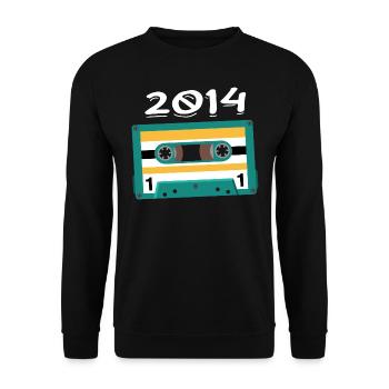 Cassette 2014 Vintage Anniversary 2014 - Unisex Sweatshirt - black - Front - Alina (178cm) & Michal (187cm)