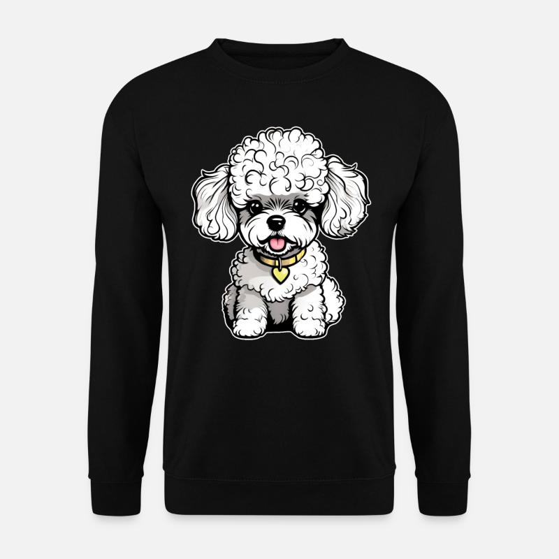 Cute Poodle II - Unisex Sweatshirt - black