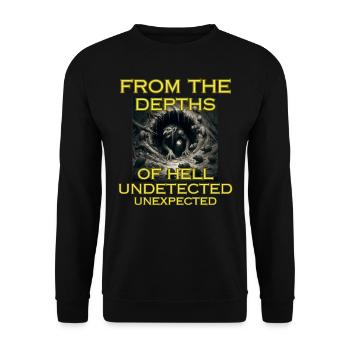 From the depths of Hell... - Unisex Pullover - Schwarz - Vorne - Alina (178cm) & Michal (187cm)