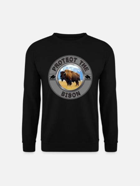 Protect the Bison - Unisex Sweatshirt - black