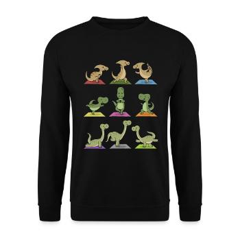 Yogi Namaste cadeau de méditation de yoga de yoga - Sweat-shirt Unisexe - noir - Devant - Alina (178cm) & Michal (187cm)