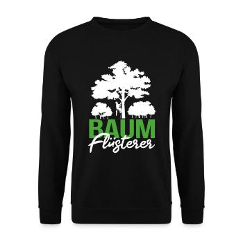 Tree Whisperer - Cadeau de la forêt Ranger drôle - Sweat-shirt Unisexe - noir - Devant - Alina (178cm) & Michal (187cm)