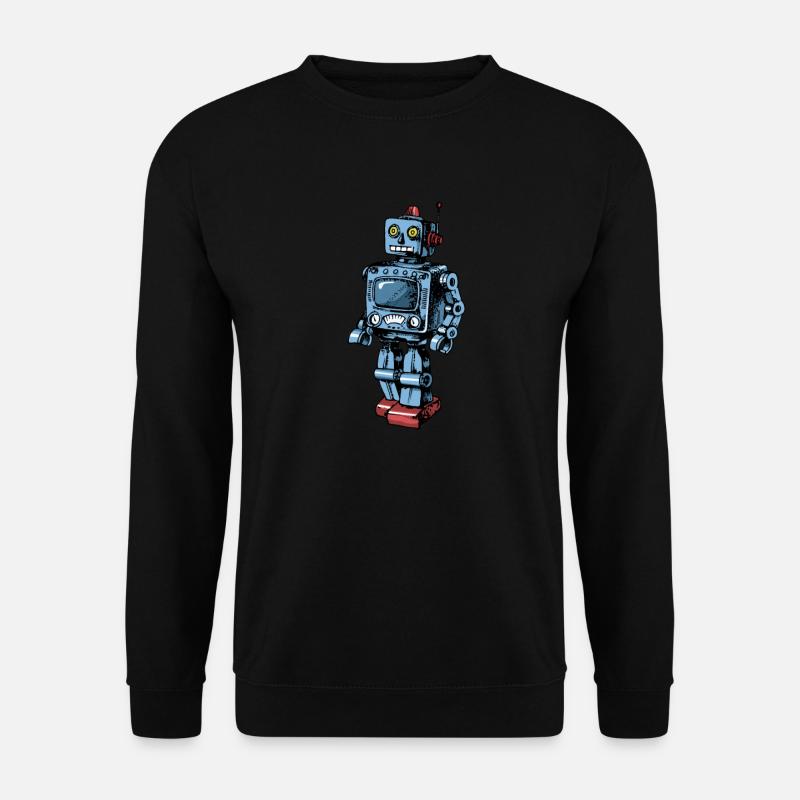 Roboter - Unisex Pullover - Schwarz