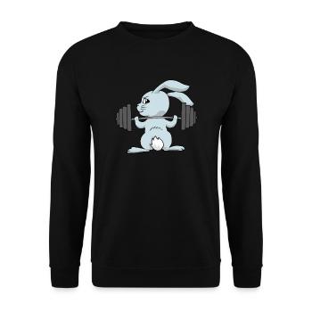 Hase Training - Unisex Pullover - Schwarz - Vorne - Alina (178cm) & Michal (187cm)