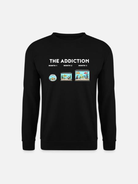 Aquarium Lustiges Aquarium Kaufsucht Geschenk - Unisex Pullover - Schwarz