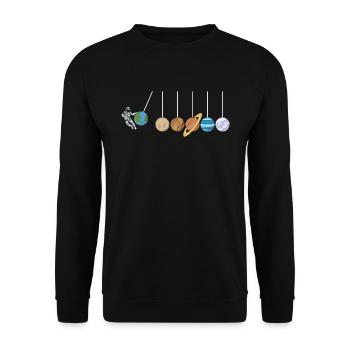 Astrophysics Funny Solar System Gift - Sweat-shirt Unisexe - noir - Devant - Alina (178cm) & Michal (187cm)