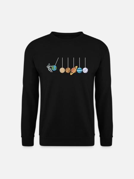 Astrophysik Lustiges Solar System Geschenk - Unisex Pullover - Schwarz