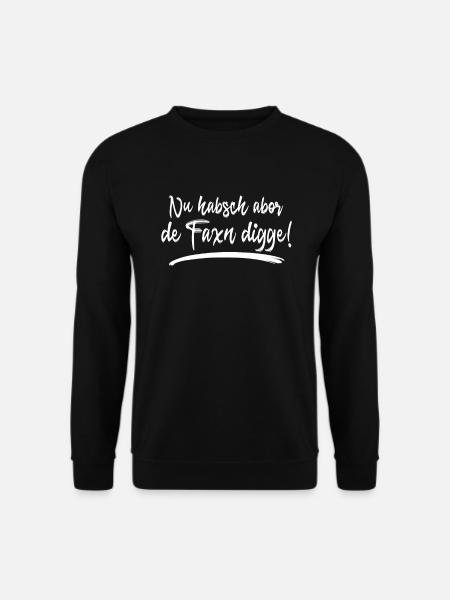 Sachsen Sprüche Wut Shirt auf sächsisch für Ossis - Unisex Pullover - Schwarz