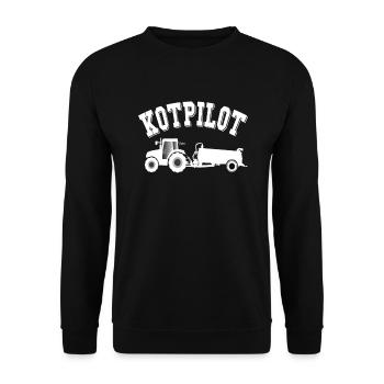 Traktor Landwirt Bauer Kotpilot Gülletraktor - Unisex Pullover - Schwarz - Vorne - Alina (178cm) & Michal (187cm)