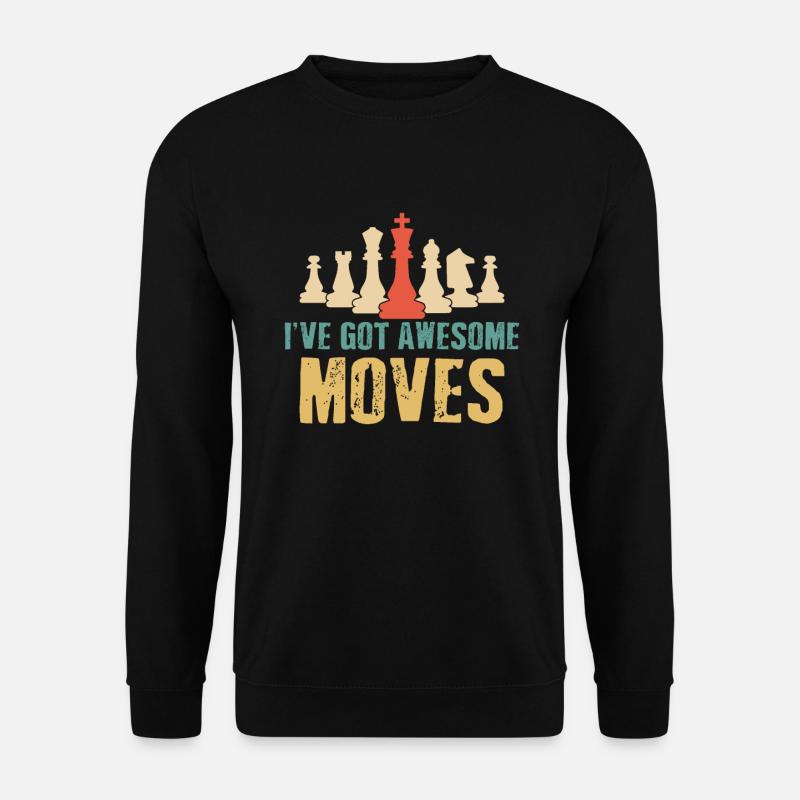 Pièces d’échecs Jeu d’échecs - Sweat-shirt Unisexe - noir