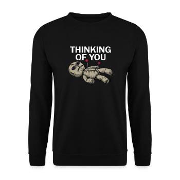 Voodoo doll - Unisex Sweatshirt - black - Front - Alina (178cm) & Michal (187cm)