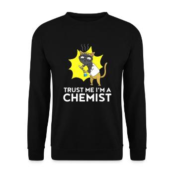 Croyez-moi, je suis un chimiste - Sweat-shirt Unisexe - noir - Devant - Alina (178cm) & Michal (187cm)