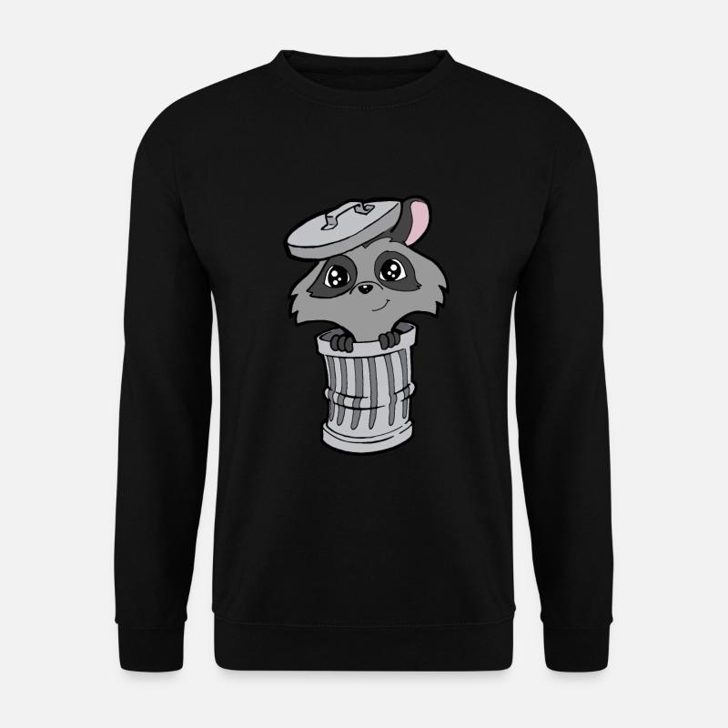 racoon - Unisex Sweatshirt - black