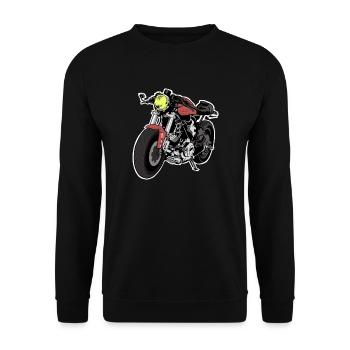 Cafe Racer - Unisex Pullover - Schwarz - Vorne - Alina (178cm) & Michal (187cm)