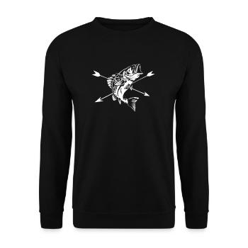 Pêche à l'arc - Sweat-shirt Unisexe - noir - Devant - Alina (178cm) & Michal (187cm)