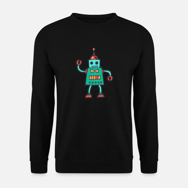 Roboter - Unisex Pullover - Schwarz