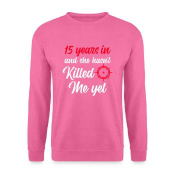 15 Jahre Zusammen - Unisex Pullover - Pink - Vorne