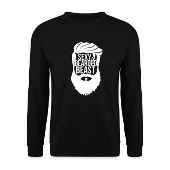 Bête Barbu Sexy - Sweat-shirt Unisexe - noir - Devant - Alina (178cm) & Michal (187cm)