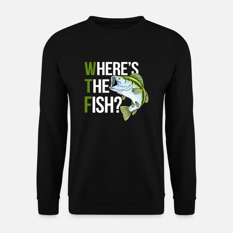 Wheres The Fish - Unisex Sweatshirt - black