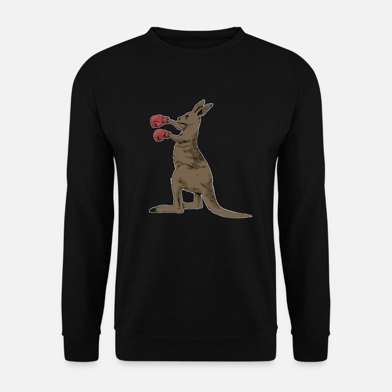 Känguru Boxen - Unisex Pullover - Schwarz