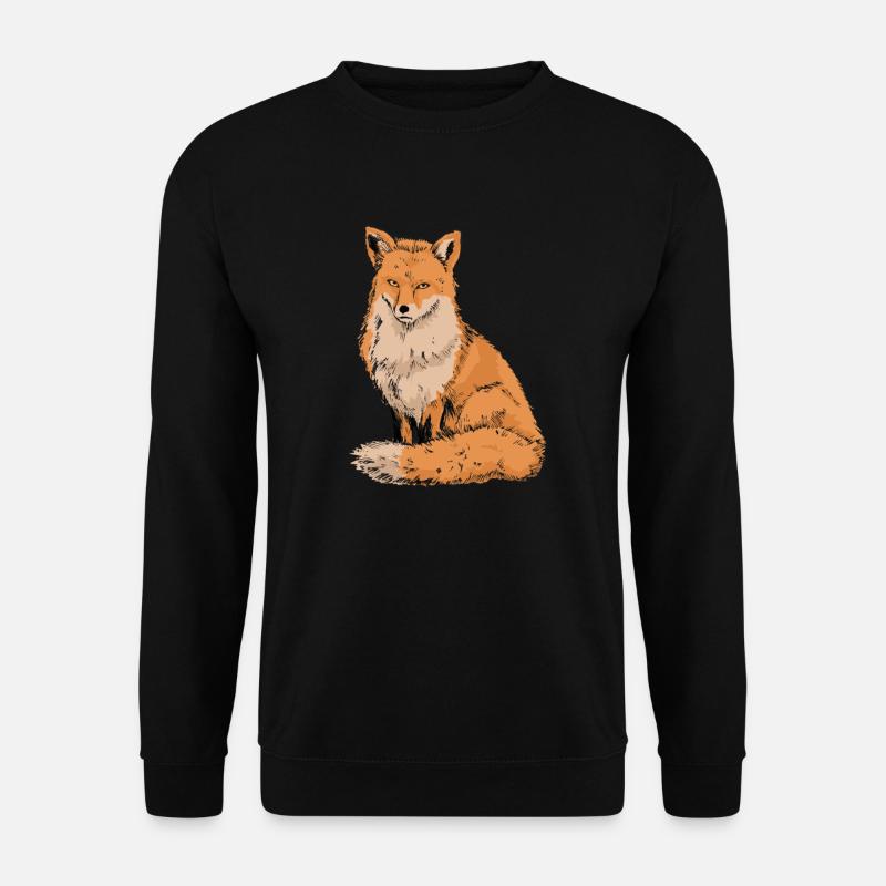 Fox - Unisex Sweatshirt - black