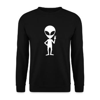 étranger - Sweat-shirt Unisexe - noir - Devant - Alina (178cm) & Michal (187cm)