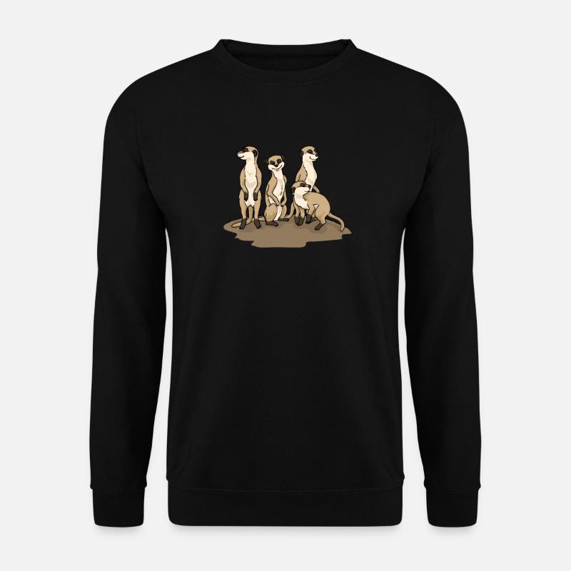 Erdmännchen - Unisex Pullover - Schwarz