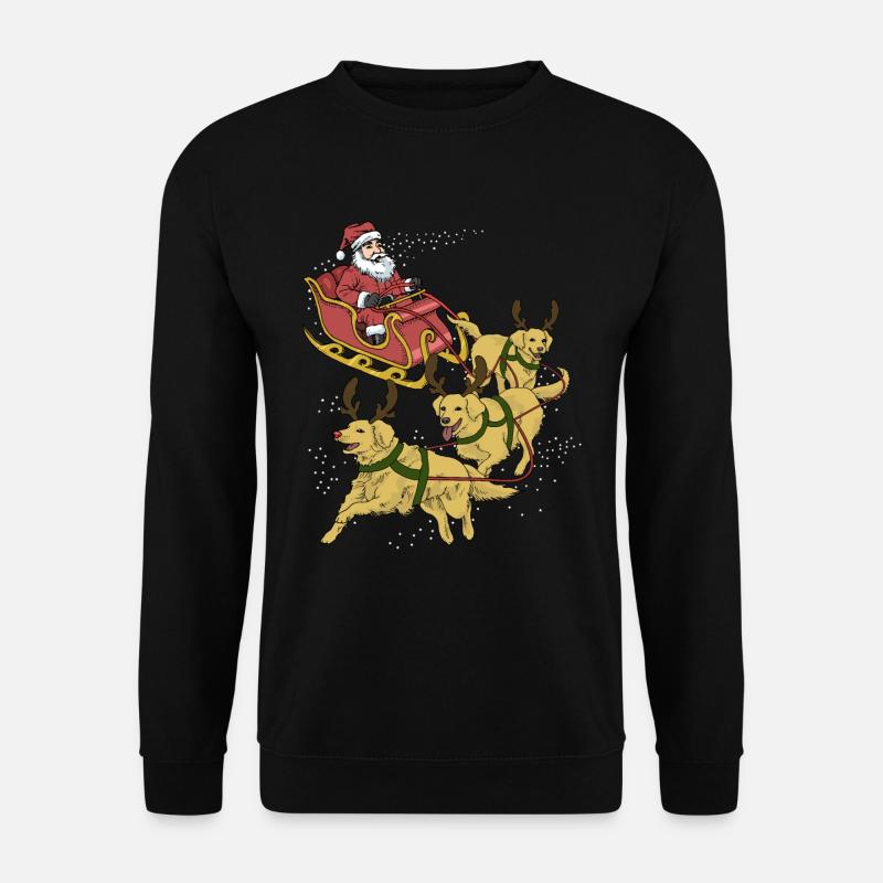 Golden Retriever Weihnachten - Unisex Pullover - Schwarz