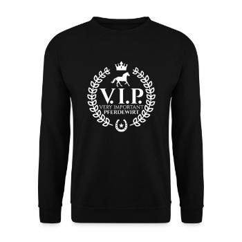 Dictons très importants de profession d'hôte de cheval - Sweat-shirt Unisexe - noir - Devant - Alina (178cm) & Michal (187cm)