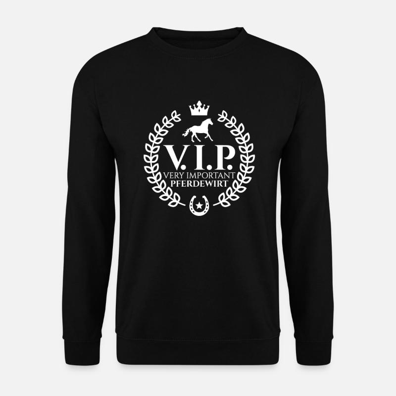 Very Important Pferdewirt Beruf Pferde Sprüche - Unisex Pullover - Schwarz