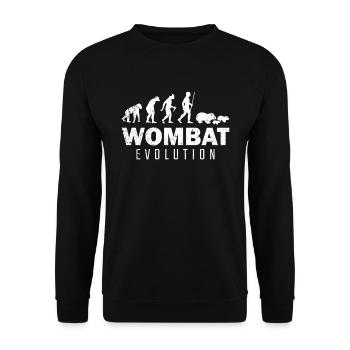 Wombats Wombat Evolution - Sweat-shirt Unisexe - noir - Devant - Alina (178cm) & Michal (187cm)