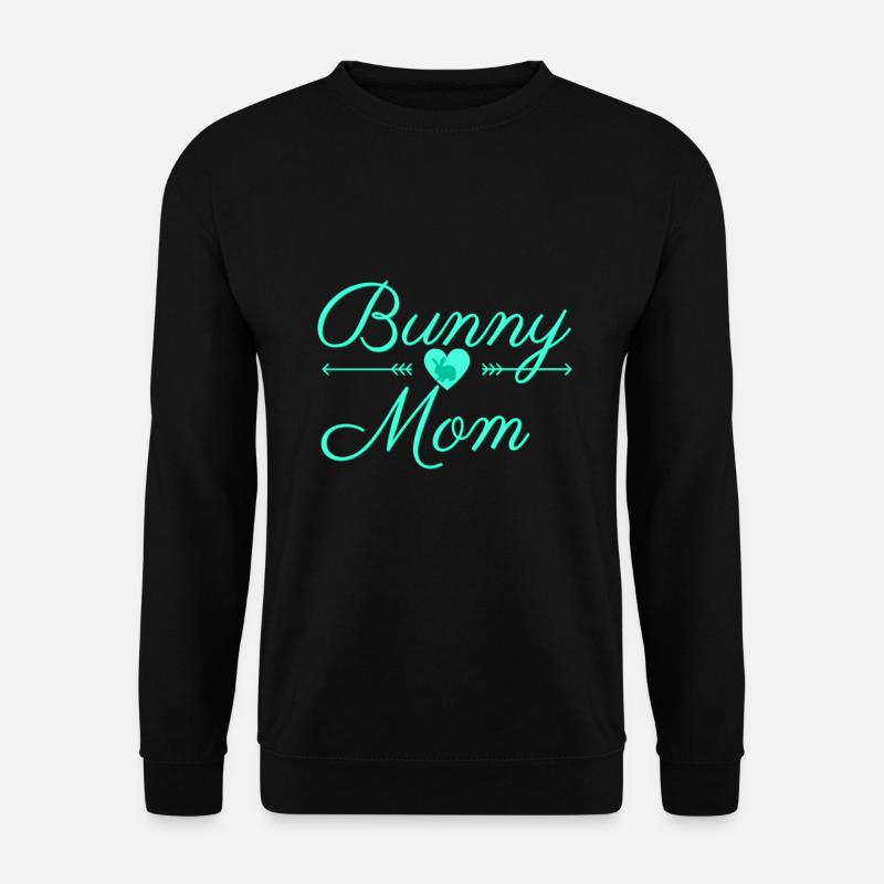 bunny mom - Unisex Pullover - Schwarz