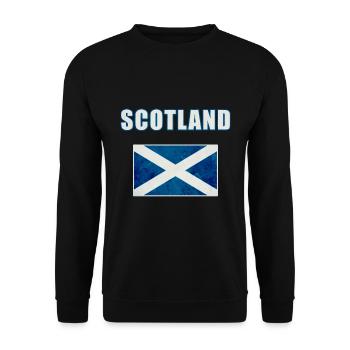 Scotland - Unisex Sweatshirt - black - Front - Alina (178cm) & Michal (187cm)