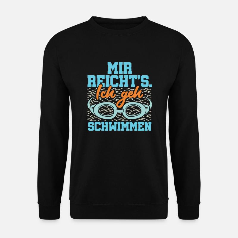 Mir reichts ich geh schwimmen - Unisex Pullover - Schwarz