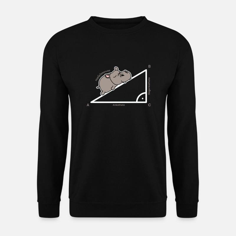 Professeur de mathématiques hyppoténuse oncathete countercathete - Sweat-shirt Unisexe - noir