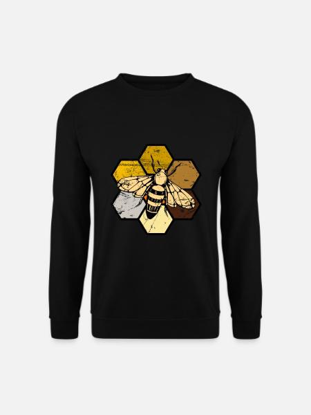 Biene Honigbiene Imker Honig Geschenk - Unisex Pullover - Schwarz