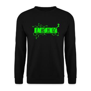 zweifacher Papa werdender Vater Chemiker Laborant - Unisex Pullover - Schwarz - Vorne - Alina (178cm) & Michal (187cm)