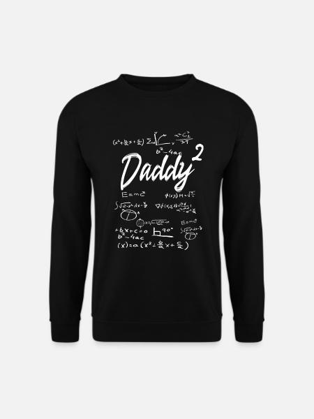 doppio papà papà alto 2 gemelli insegnante camicia - Felpa unisex - nero