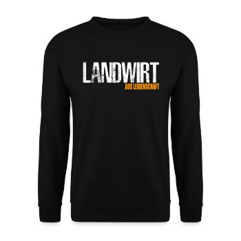 Landwirt Bauer Hof Geschenkidee Geburtstag - Unisex Pullover - Schwarz - Vorne - Alina (178cm) & Michal (187cm)