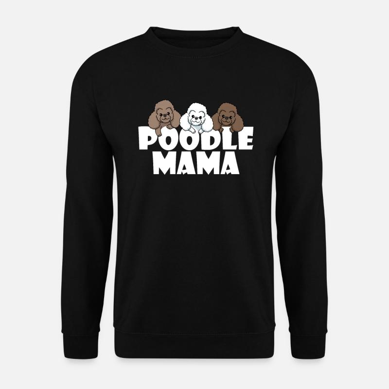 Poodle mom - Unisex Sweatshirt - black
