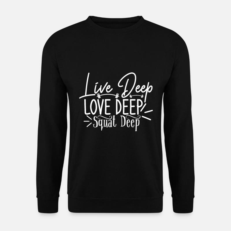 Kniebeugen - Unisex Pullover - Schwarz